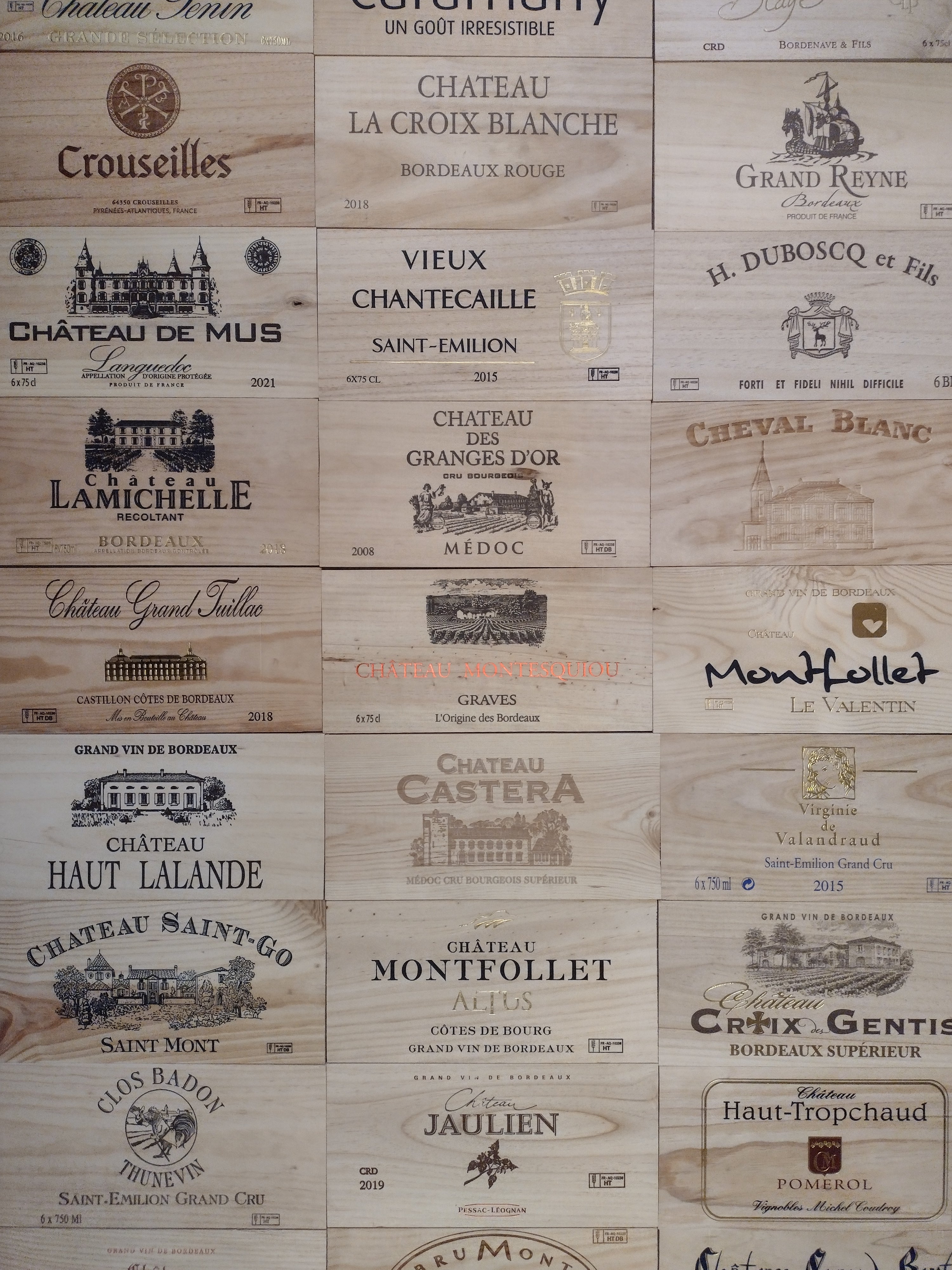 20 Panel Sets – Wooden Wine Boxes