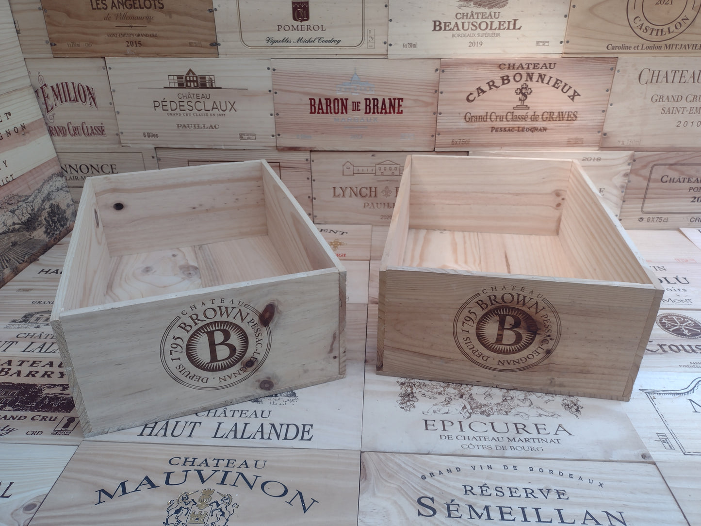 Chateau Brown 12 Bottle Boxes
