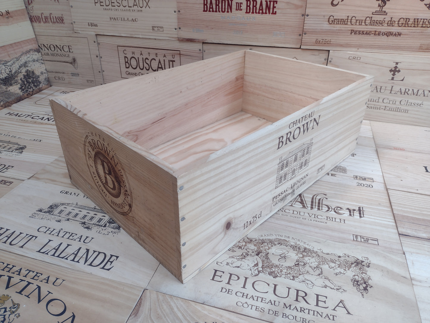 Chateau Brown 12 Bottle Boxes