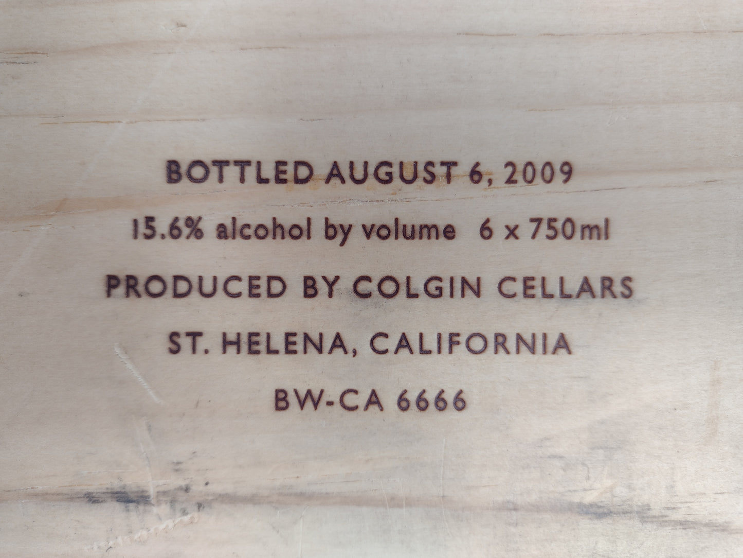 Colgin Estate 6 Bottle Box