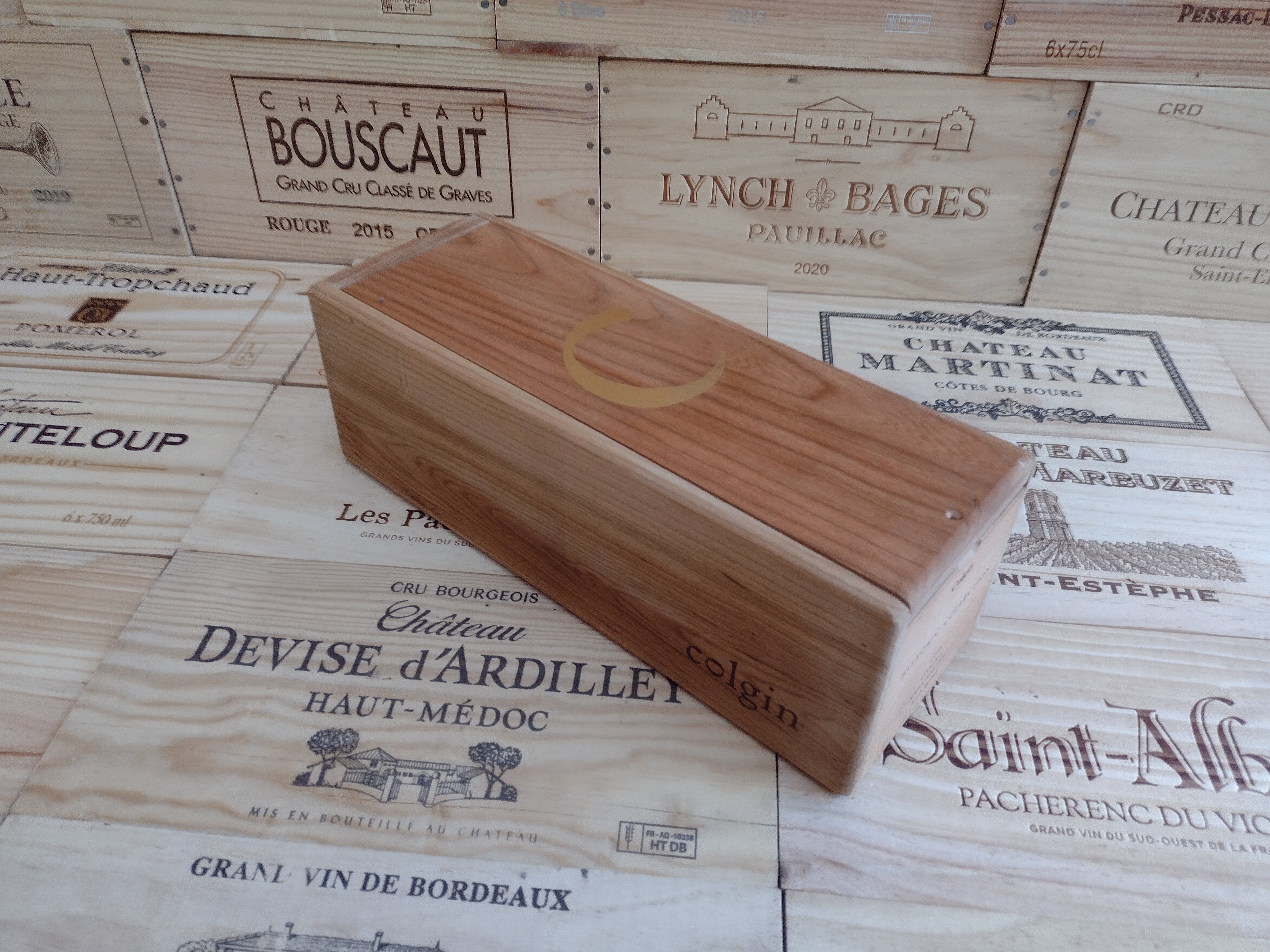 Colgin Estate Single Bottle Box – Wooden Wine Boxes