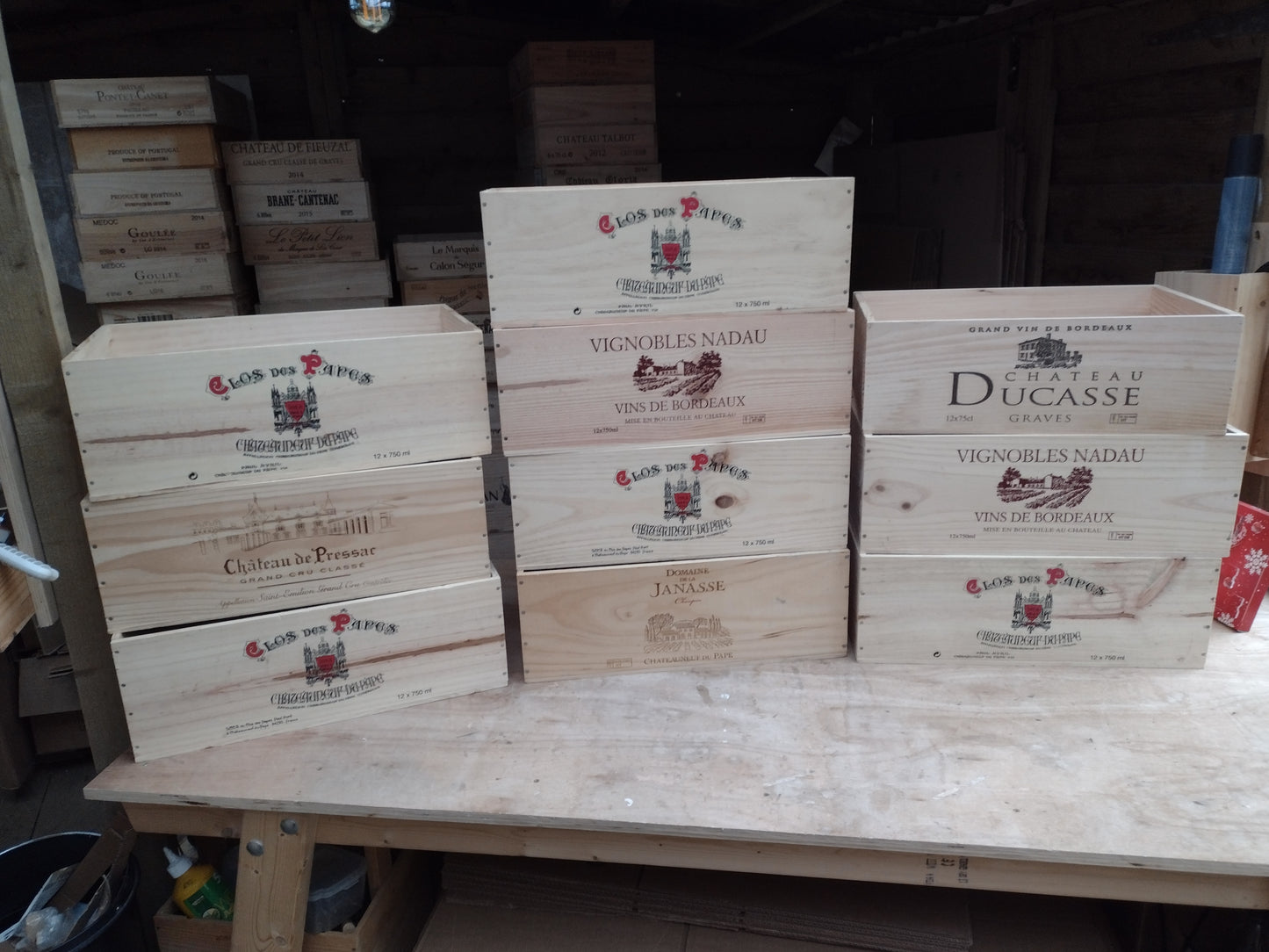 12 Bottle Boxes - Branded long edge