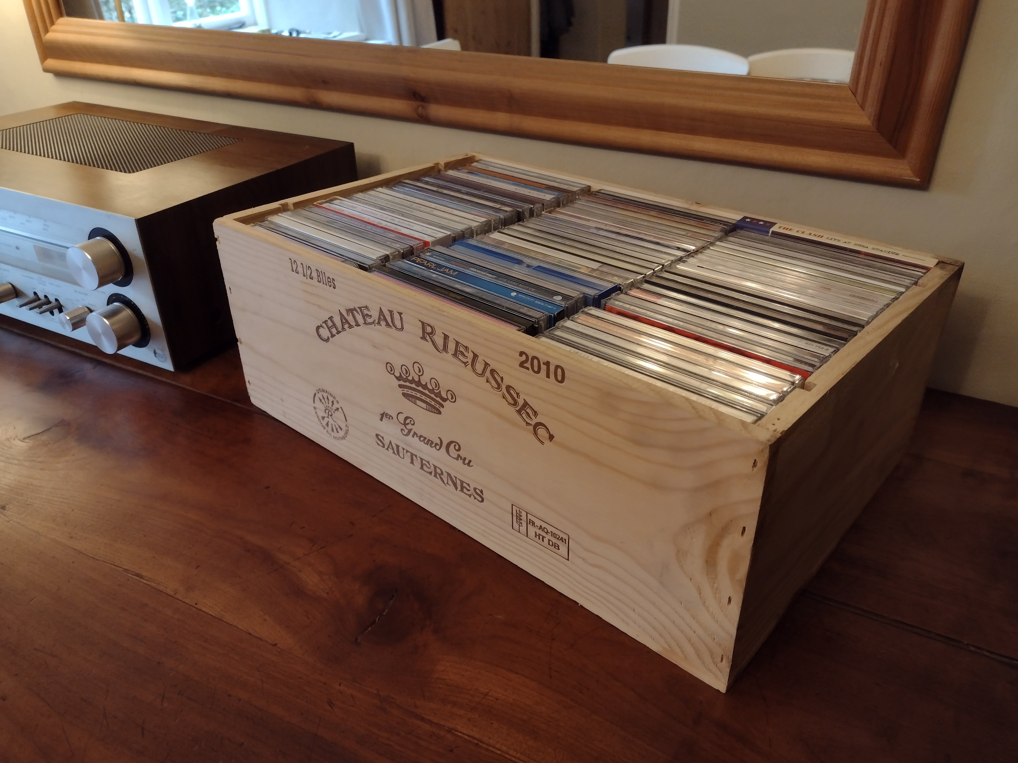Cd R Storage Box CD Storage Boxes - 12 Half Bottle Size – Wooden Wine Boxes