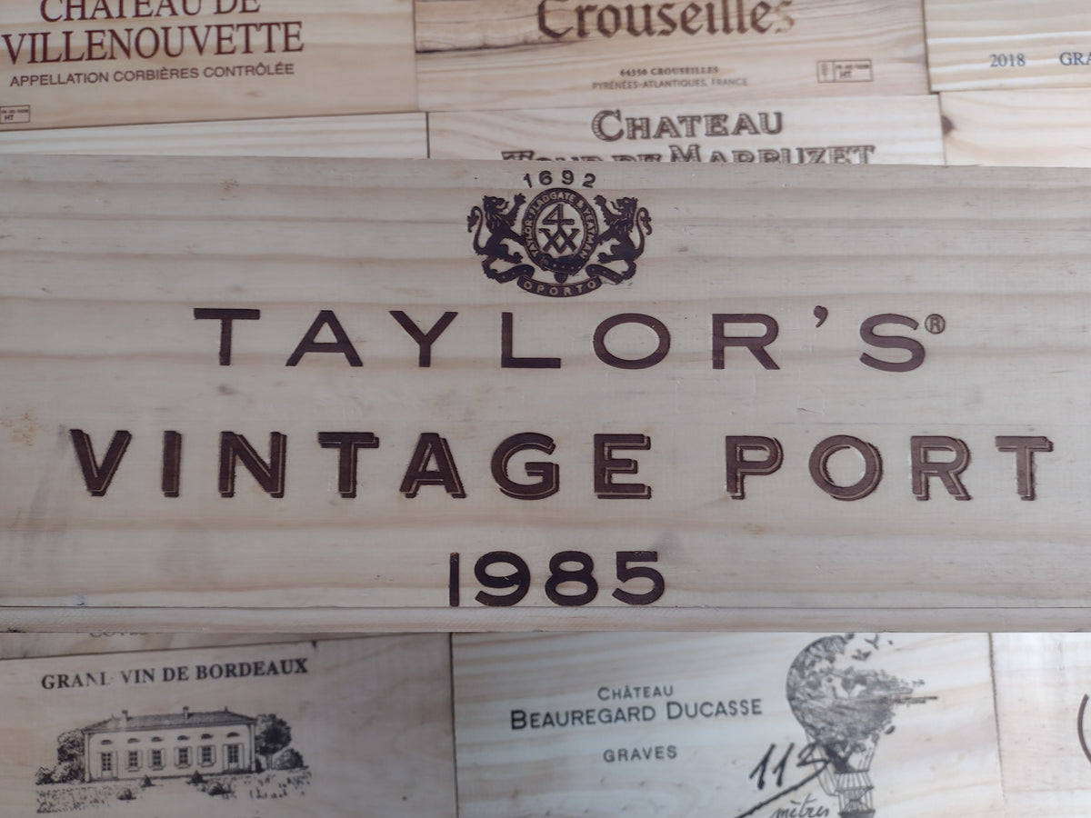 Taylors Vintage Port 6 bottle boxes