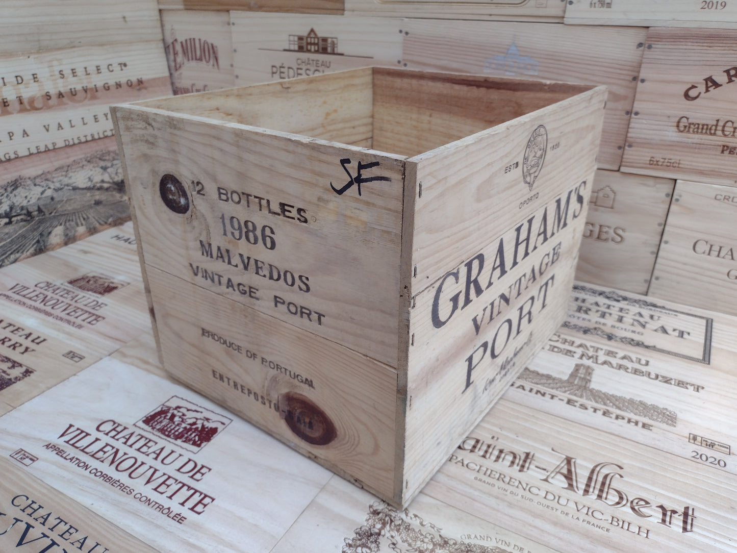 Vintage Port 12 bottle boxes
