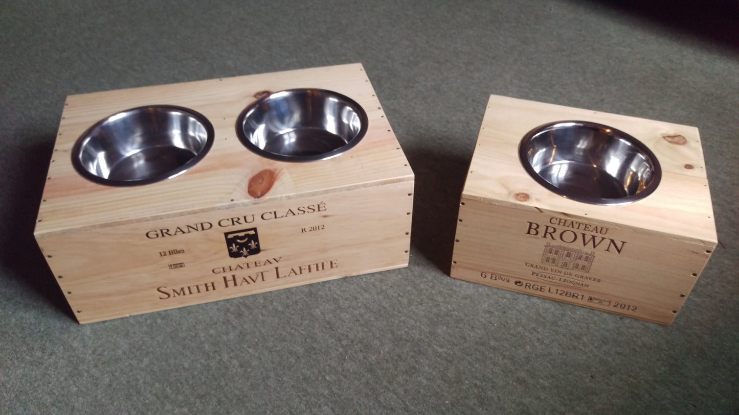 Wine Box Pet Feeder