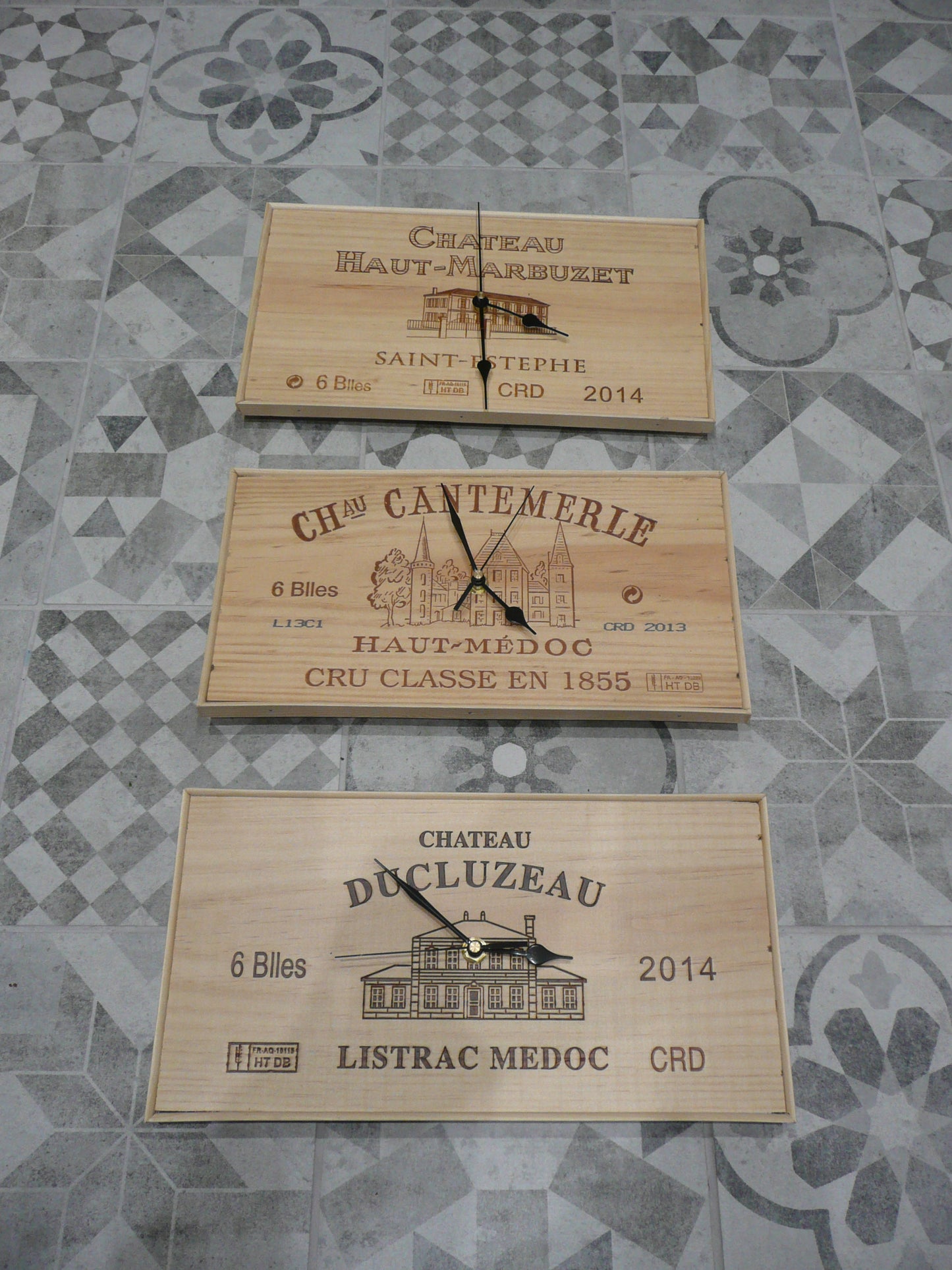 Wine Box Clock